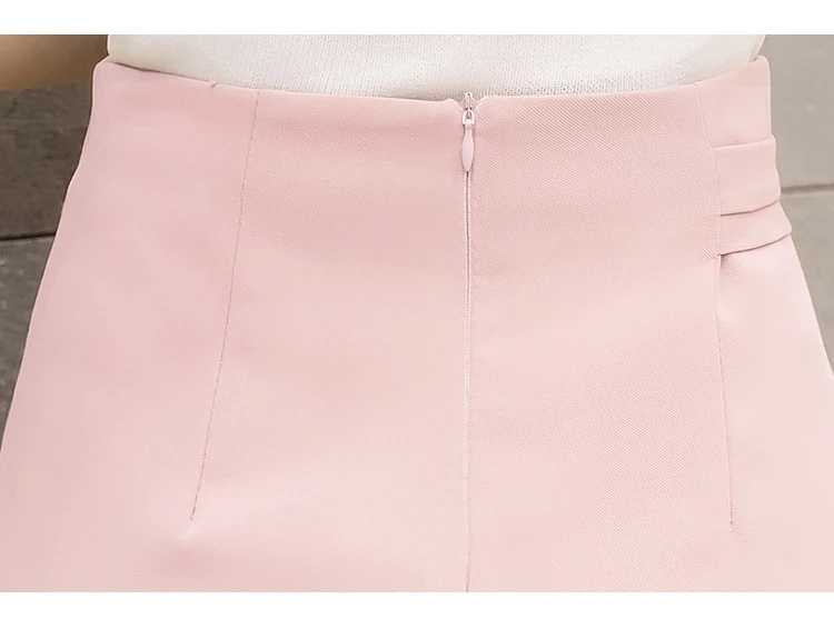 Новинка, женские летние модные шорты с высокой талией, женские повседневные свободные брюки-кюлоты, черные/розовые/белые шорты, юбки