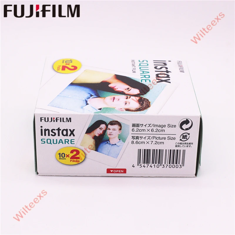 Fujifilm Instax квадратная мгновенная пленка с белыми краями 20 листов для Square SQ10