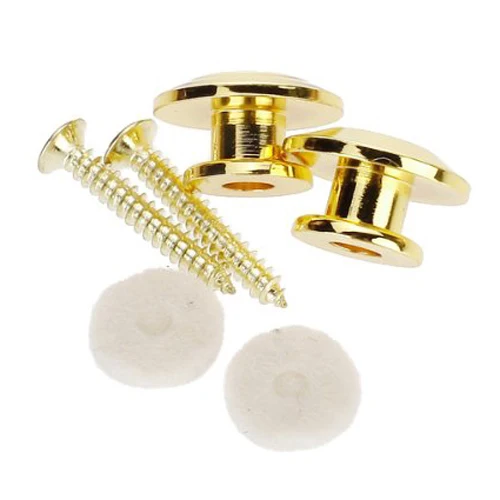 SEWS 2 шт золотистый ремешок Кнопка w/Монтажный винт для гитары мандолин | Спорт и