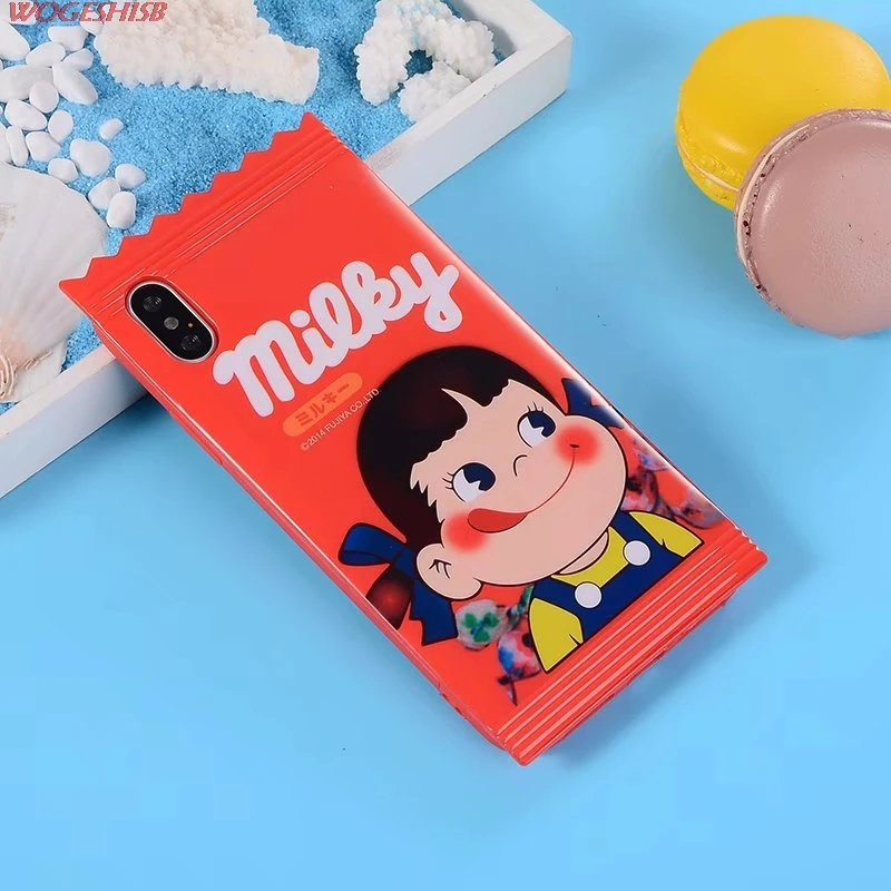 Милый чехол для телефона Peko Milk для iPhone X Xs 11 Pro Max XR TPU чехол-накладка для iPhone SE 5 5S 6 6S 7 8 Plus чехол s