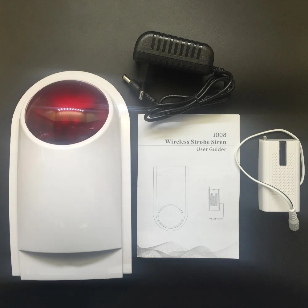 Беспроводная уличная водонепроницаемая сирена со вспышкой звуковой стробоскоп