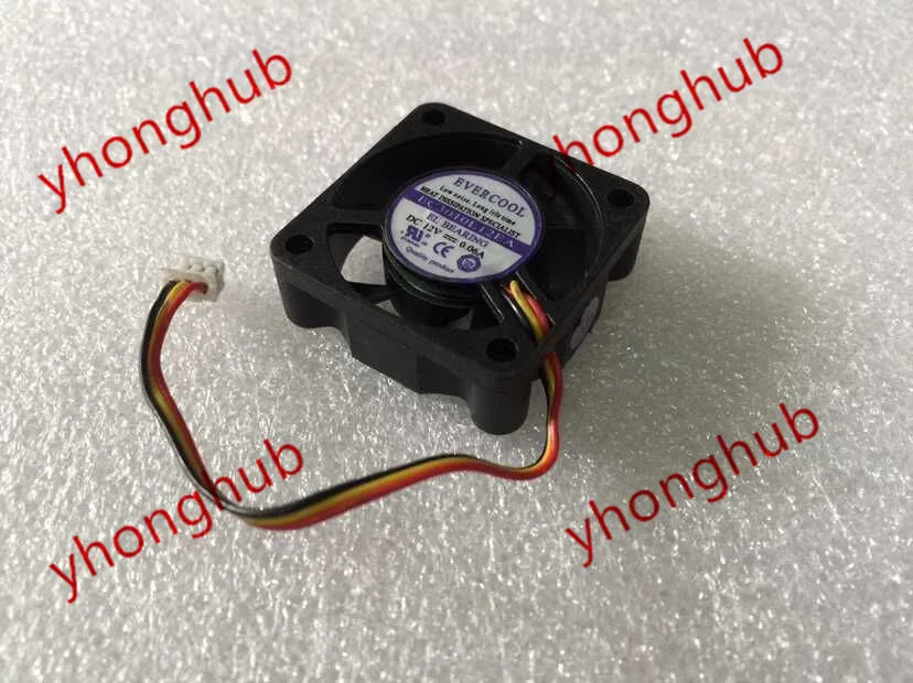 Вентилятор охлаждения сервера EVERCOOL EC3010L12EA постоянный ток 12 В 0 06a 3 провода 30x30x10