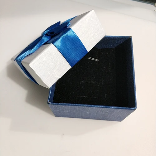blue bow JYX Изысканная шкатулка для украшений твердый бумажный материал для женского дня и Дня матери подарок для вашего любимого возлюбленного и семьи - Цвет: blue bow