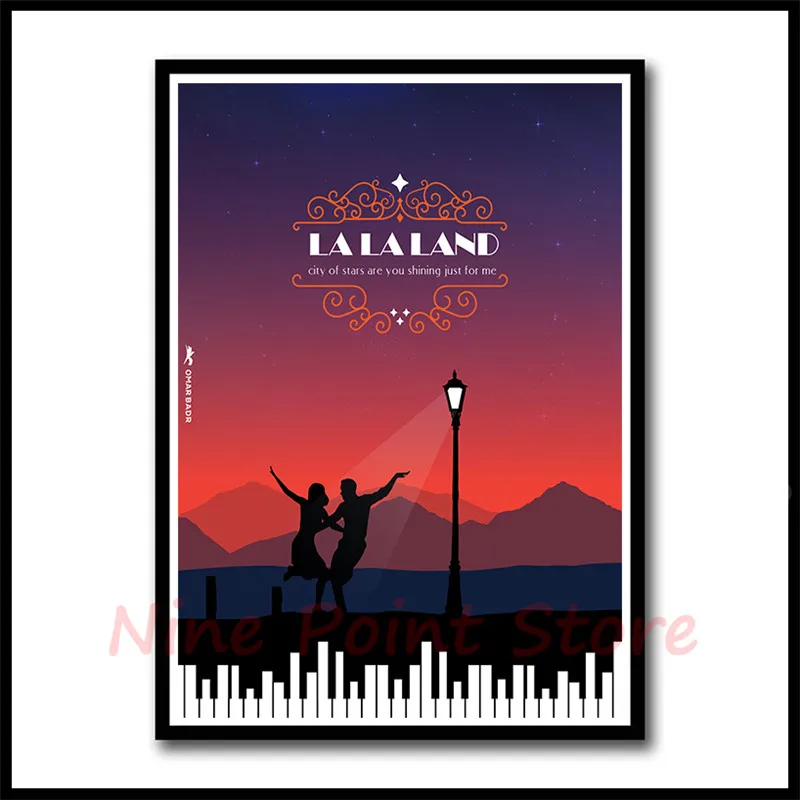 La Land бумага с покрытием фильм плакат наклейки на стену Бар Кафе домашний декор домашнего искусства бескаркасные