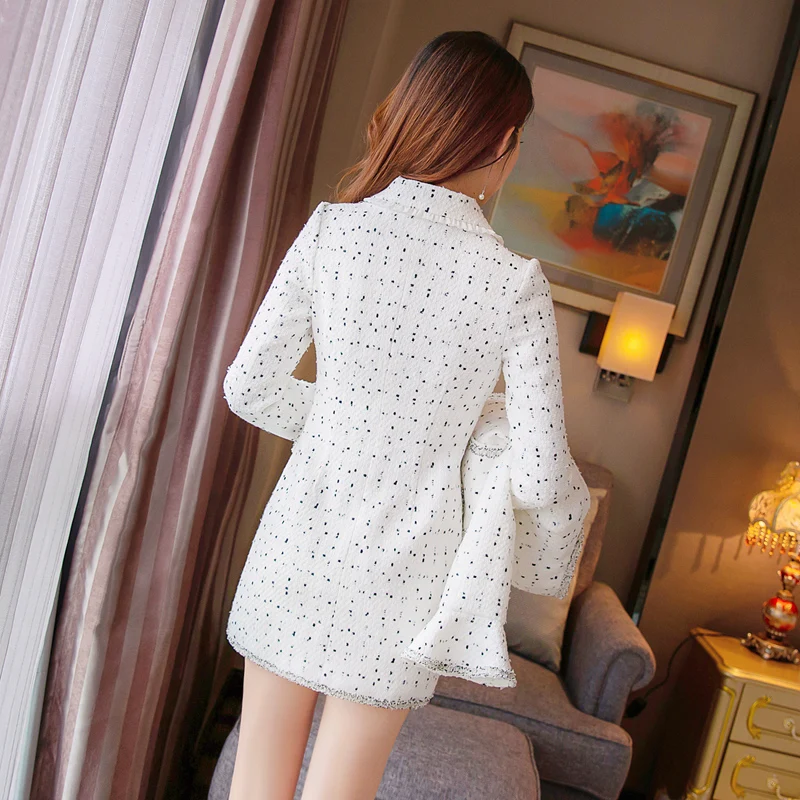 Модная женская одежда комплект из двух предметов Женский костюм твида 2 женское