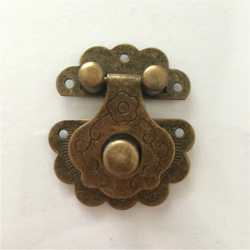 Металлическая застежка деревянная винная коробка с застежкой замок под старину