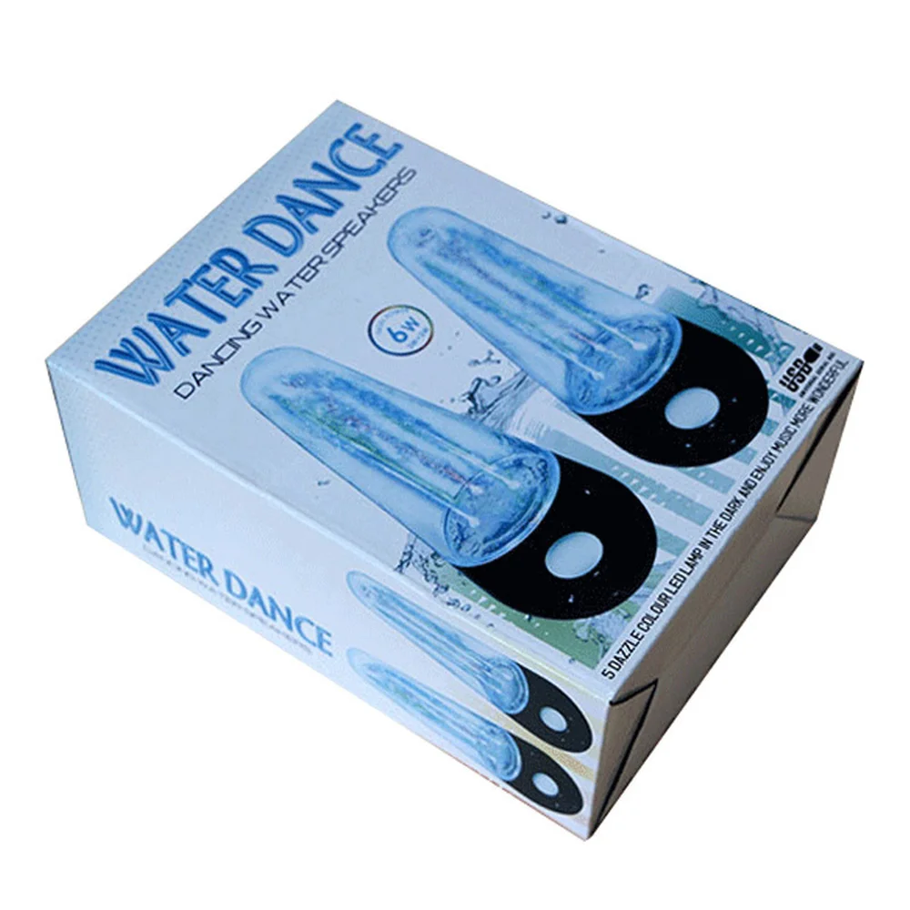 2 шт. светодиодный светильник Танцующая вода музыкальный фонтан динамик s для ПК