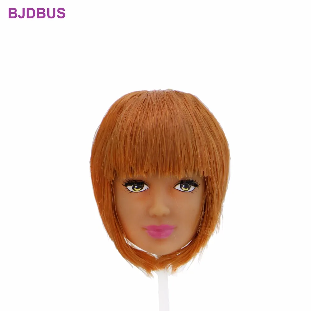 7 шт. = 1 модная крутая Кукольная голова короткая стрижка розовых губ + случайное 6x