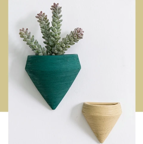 Керамика ваза креативные настенные украшения Morandi Цвет стены висящая