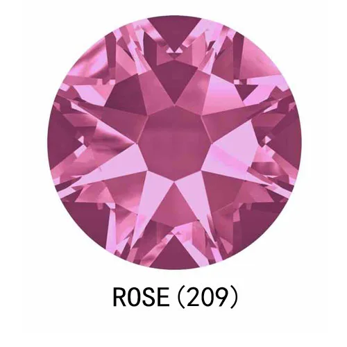 Rose SW Diamante Стразы без горячей фиксации CZ 8Big 8Small Strass SS10~ SS34 DIY элементы Стразы с плоской задней поверхностью для украшения ногтей одежды - Цвет: Rose