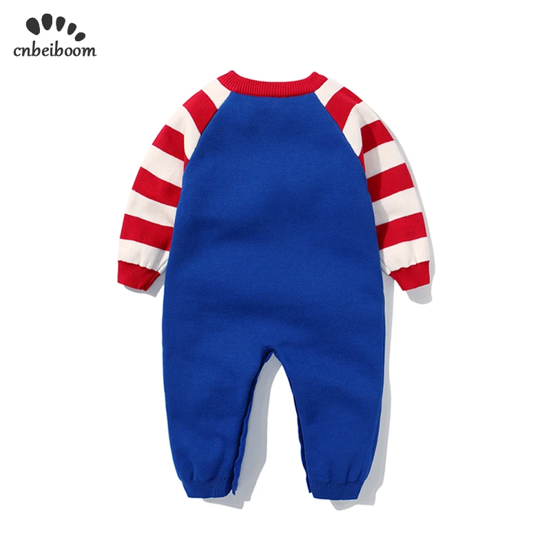 2020 spring winter baby knitted rompers stars Wool boys one-piece newborn toddler boy clothes 1 2 years out wear costume |