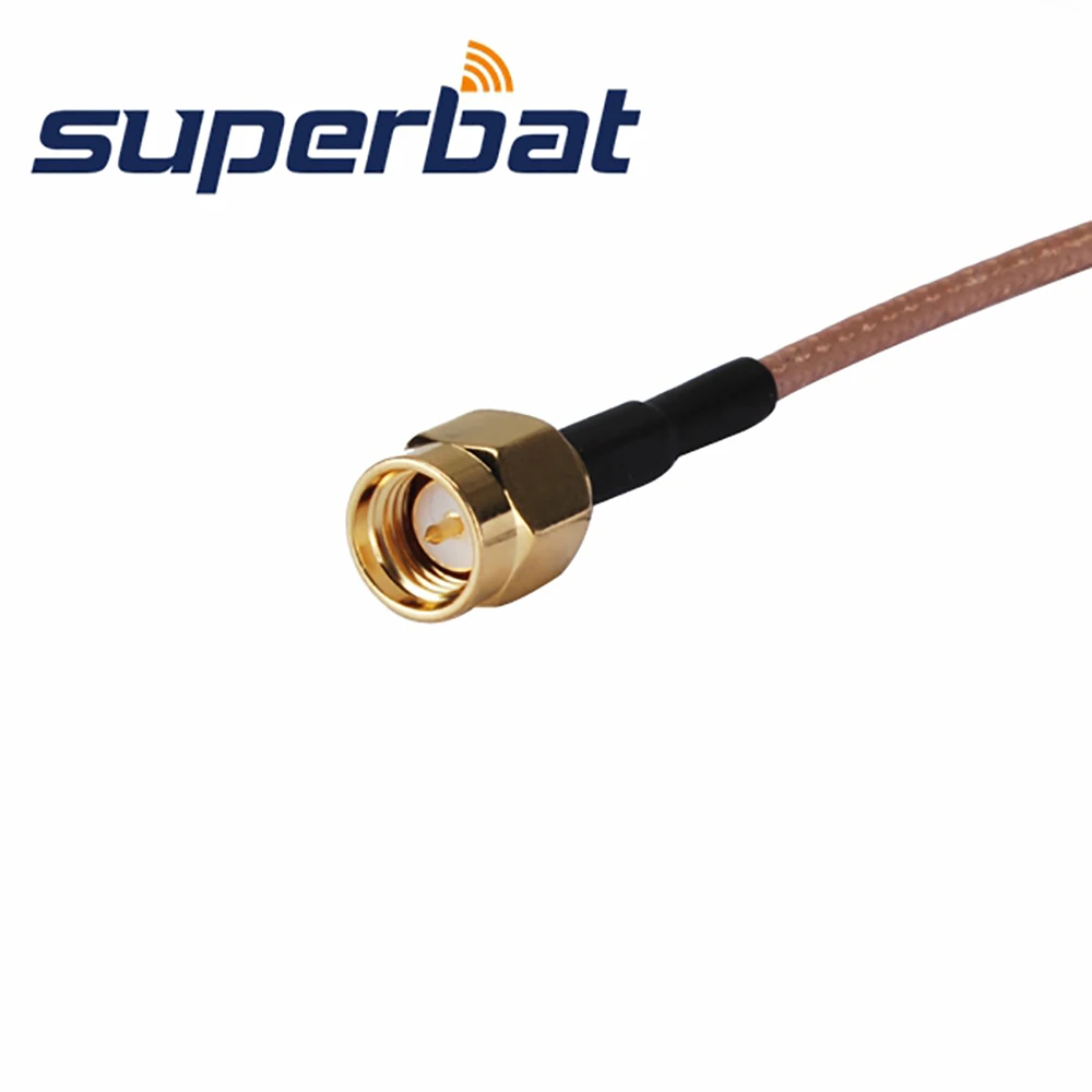 Прямой штекер Superbat MCX к прямым штекерному кабелю SMA RG316 20 см для беспроводной связи