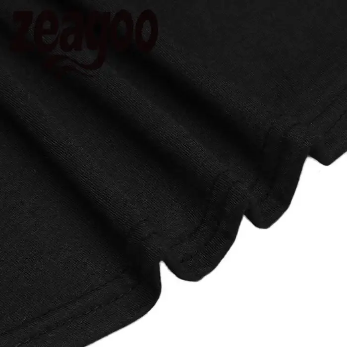 zeagoo Slim Casual Solid O-Neck Sleeveless Women Fit Soft T-Shirt Biting Lip | Женская одежда
