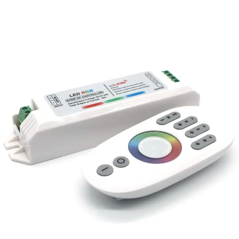 Панель сенсорного экрана с диммером 12 В 24 18 А 4 зоны 2 4G RF RGB контроллер для