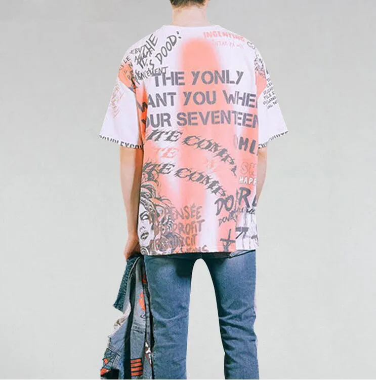 Новые граффити Анархия Символ Футболка Punk Готический символ знак печатных