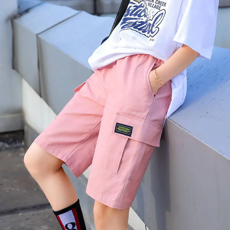 

Shorts Women Cargo Harajuku Straight Loose Shorts Female Couple Korean Ulzzang Trendy Street Summer Short Pants Hip Hop Shorts