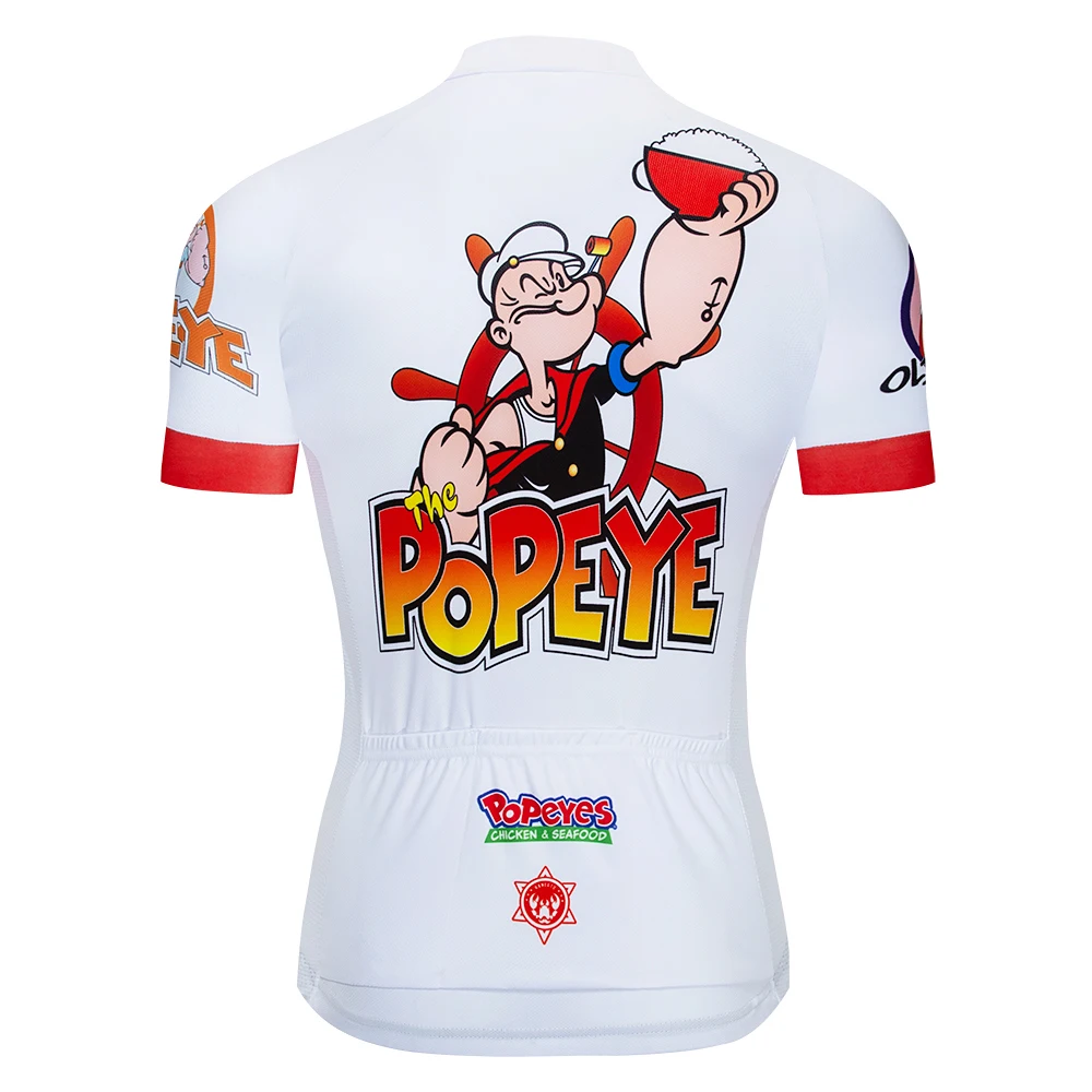 Popeye popeye одежда Лето гонки спортивный мотоцикл Джерси Топы Велоспорт рубашка с коротким рукавом Майо ropa Ciclismo