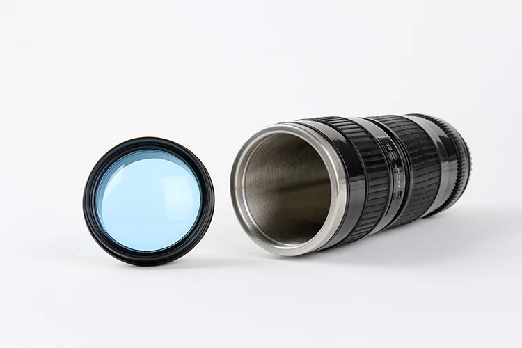 450 мл SLR Камера 70-200 кружка линза от фотоаппарата кофейная кружка с крышкой Фантастическая нержавеющая сталь молоко Caneca Lente чашки Посуда для напитков