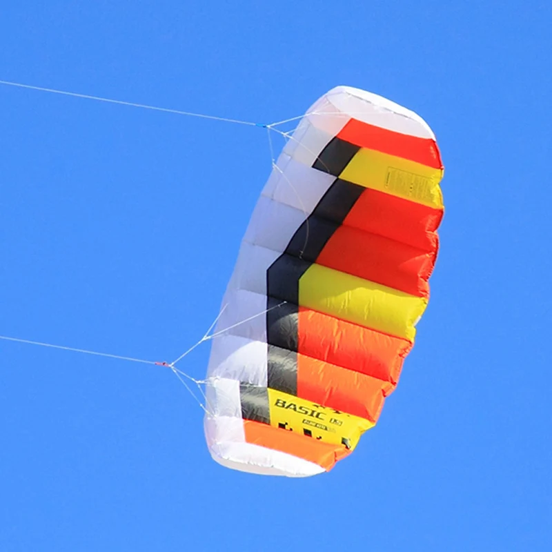 Красный двухлинейный мощный змей 40D Ripstop нейлоновый для скоростного парусного