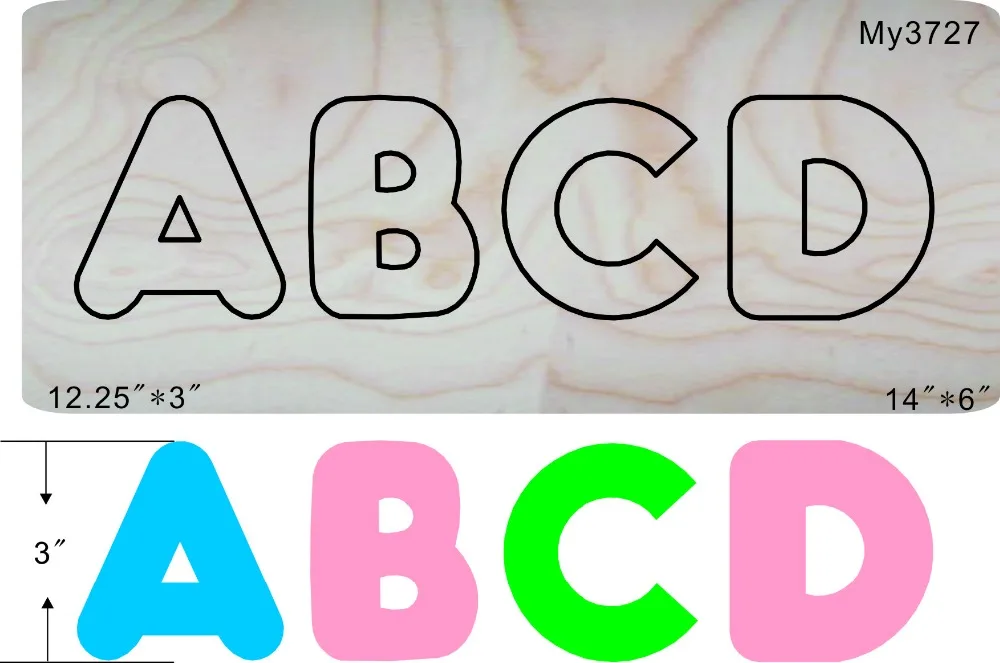 Letter-MY cutting dies& wooden die scrapbook cut sky совместим с большинством машин