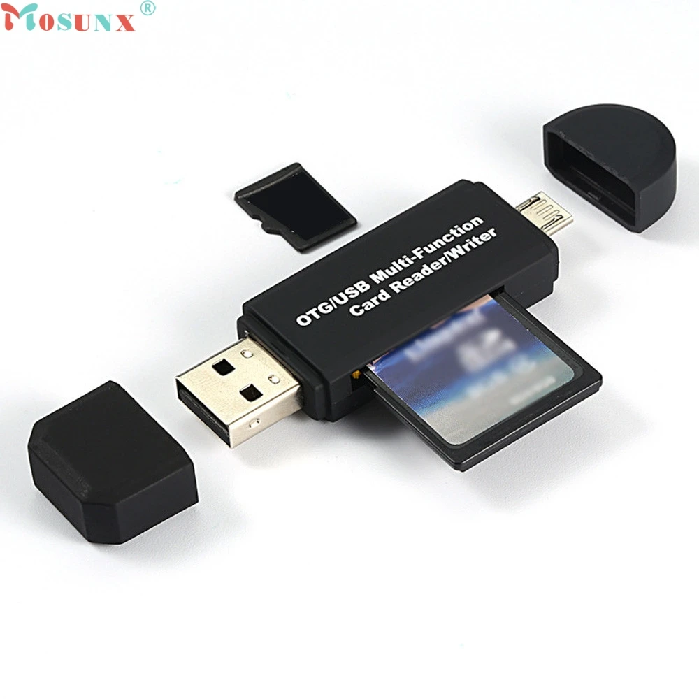 Mosunx Simplestone USB 2.0 3 in 1 Multi-function Card Reader SD TF Triplet OTG Smart Adapter Cable 0307 | Компьютеры и офис