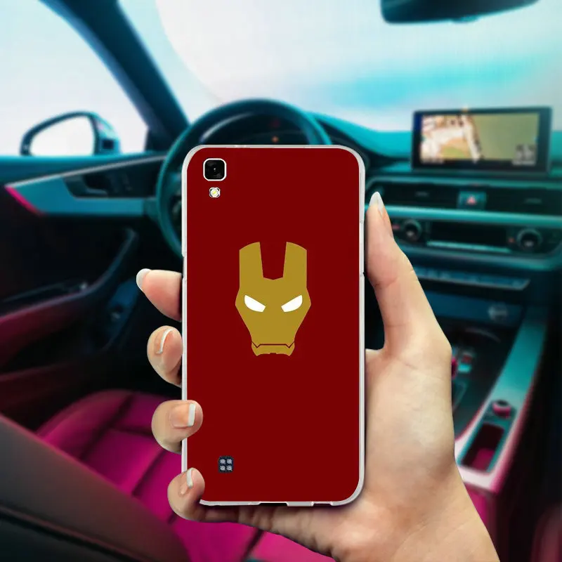 Мстители серии супергероев из ТПУ с логотипом мобильный чехол для телефона LG Spirit