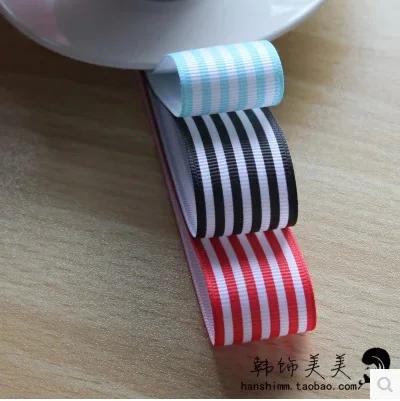 2017 распродажа Специальное предложение атласная 5 м/лот 25 мм yao Ming 2.5 см DIY лента Striped