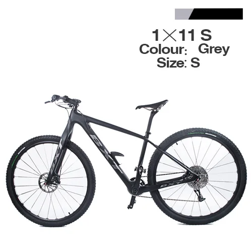 S Grey BXT 11 Скорость горный велосипед 29-дюймовый полный кадр углерода с двумя дисковыми тормозами 29er* 2,1 шин Для мужчин Для женщин MTB велосипеда - Цвет: S Grey