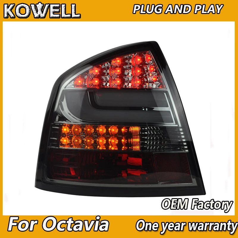 KOWELL стайлинга автомобилей для Skoda octavia хвост светильник 2007 2014 задний фонарь led DRL +