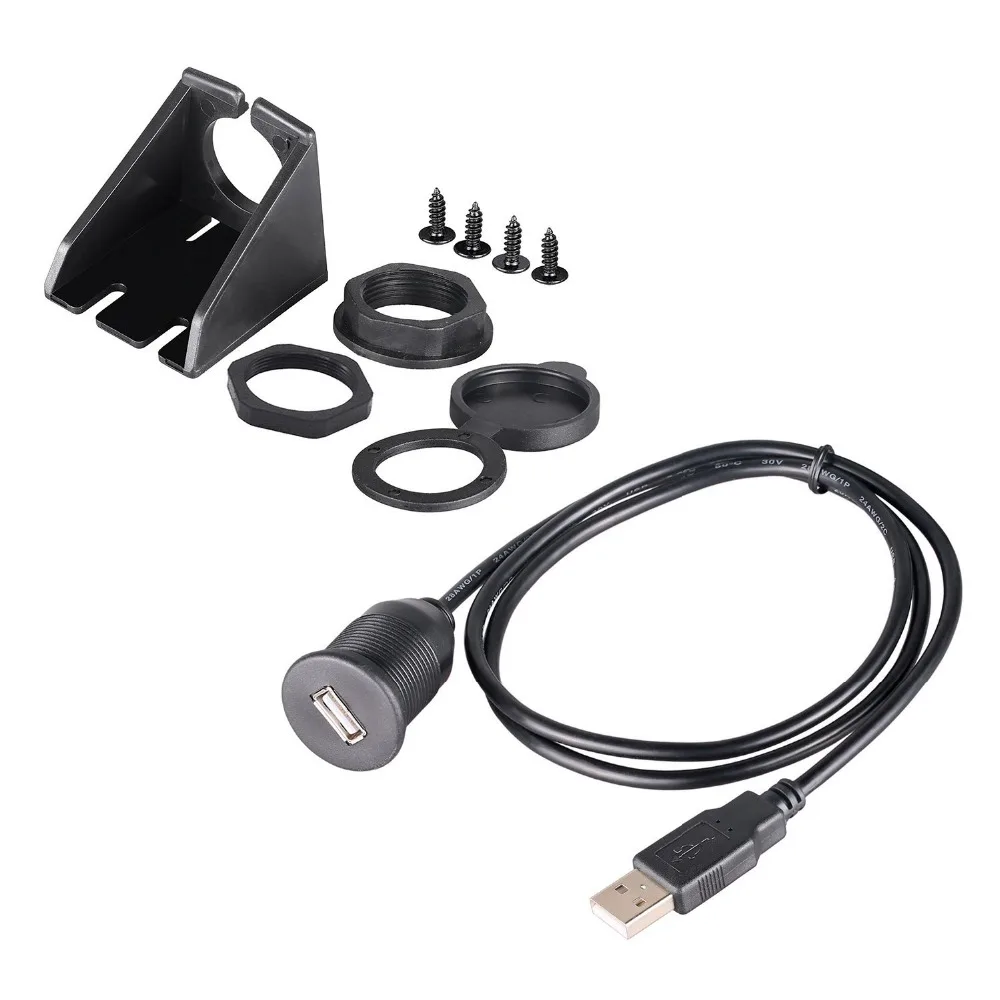 USB панель FLBSC Usb кабель для крепления 2 0 удлинитель монтажа панели автомобиля