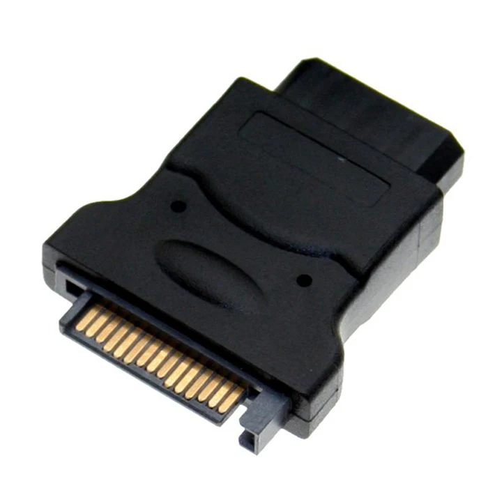 15 контактный SATA кабель питания папа к Molex 4 контактному IDE жесткому диску адаптер 2