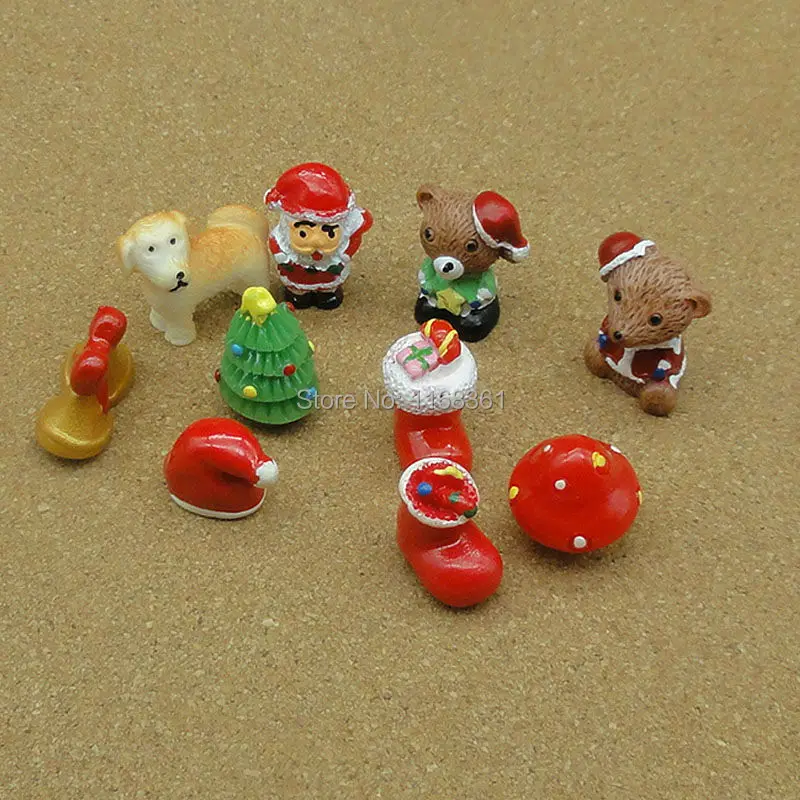 5 шт./лот одноцветная Рождественская елка для папы смешанный размер сказочный