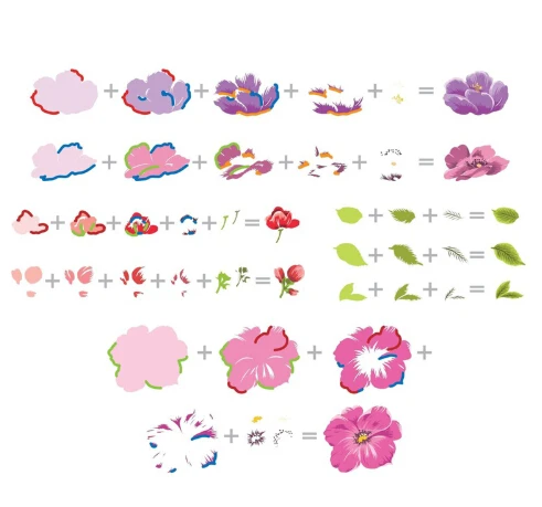 Творческий цветочный прозрачный силиконовый штамп набор для DIY