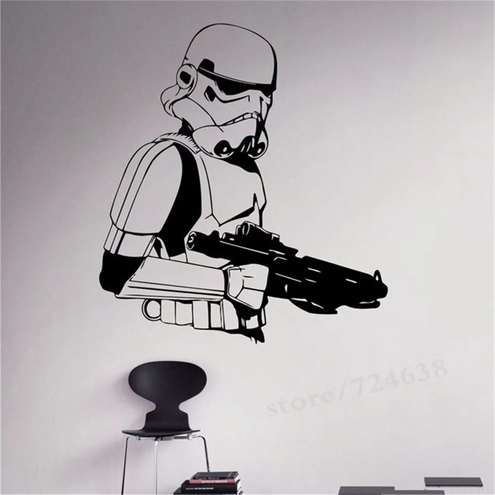 2018 Новый Штурмовик солдат Наклейка на стену Звездные войны виниловый стикер