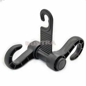 Двойная Автомобильная вешалка держатель крюка для продуктовых товаров крепеж на