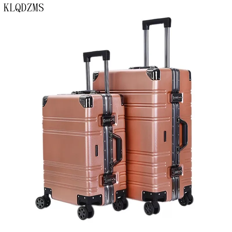 Новый популярный чемодан KLQDZMS 20 дюймов ручная сумка Женский дорожный Спиннер на