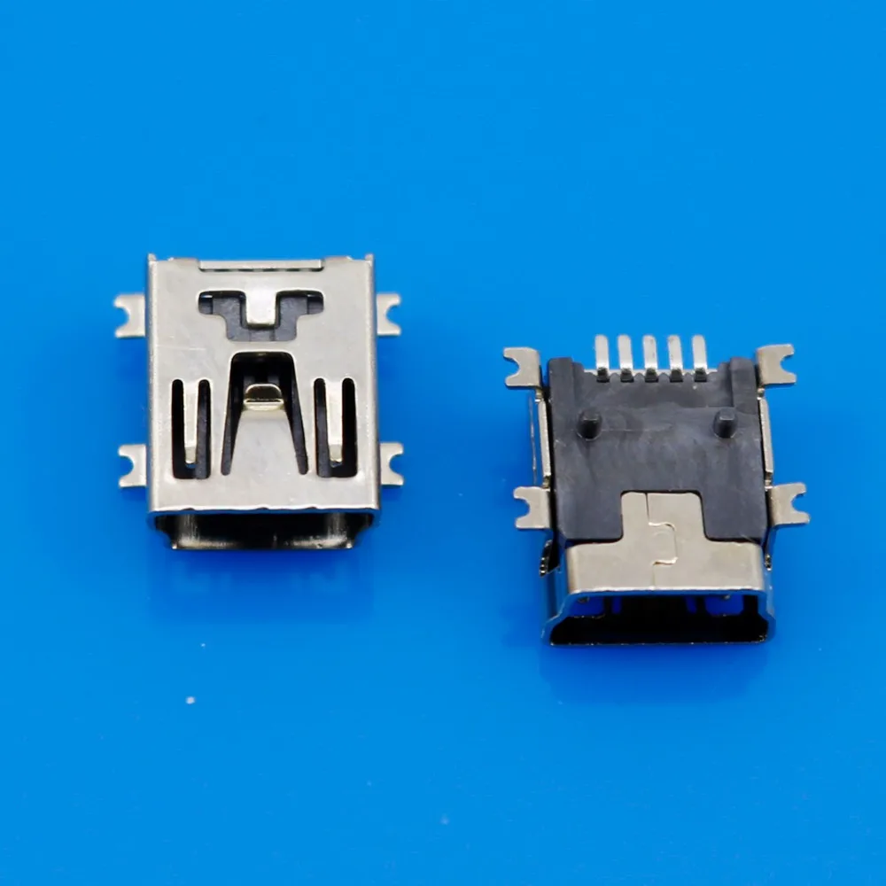 JCD Горячая 5 шт. мини Тип USB B Женский Pin держатель для печатной платы и гнездом