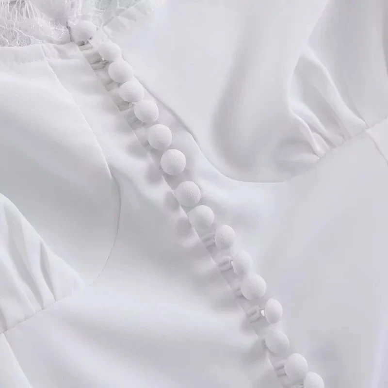 

Klacwaya women one shoulder lace shirts 2019 summer fashion ladies asymmetrical bomb white blouses girls chic chiffon tops femme