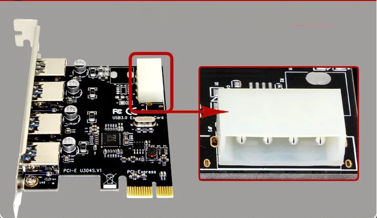 Плата расширения 4 порта USB 3,0 PCI-e PCI express PCIe USB 3,0 концентратор адаптер 4 порта USB3.0 контроллер USB 3 0 PCI e PCIe Express