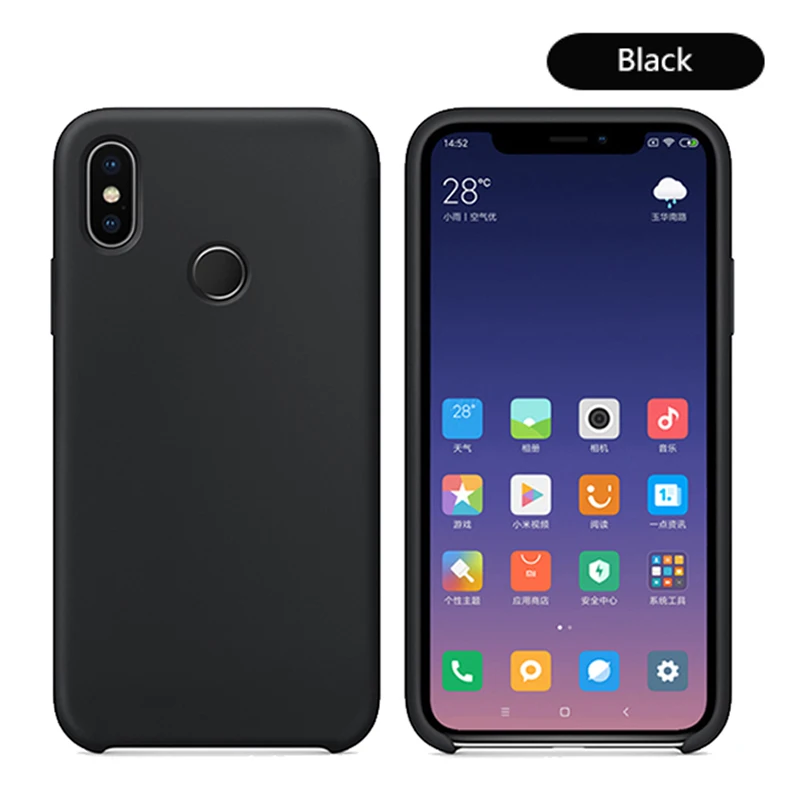Оригинальный жидкий силиконовый чехол для телефона Xiaomi Mi 8 SE 6X A2 Mix 2 S Lite Redmi 6A