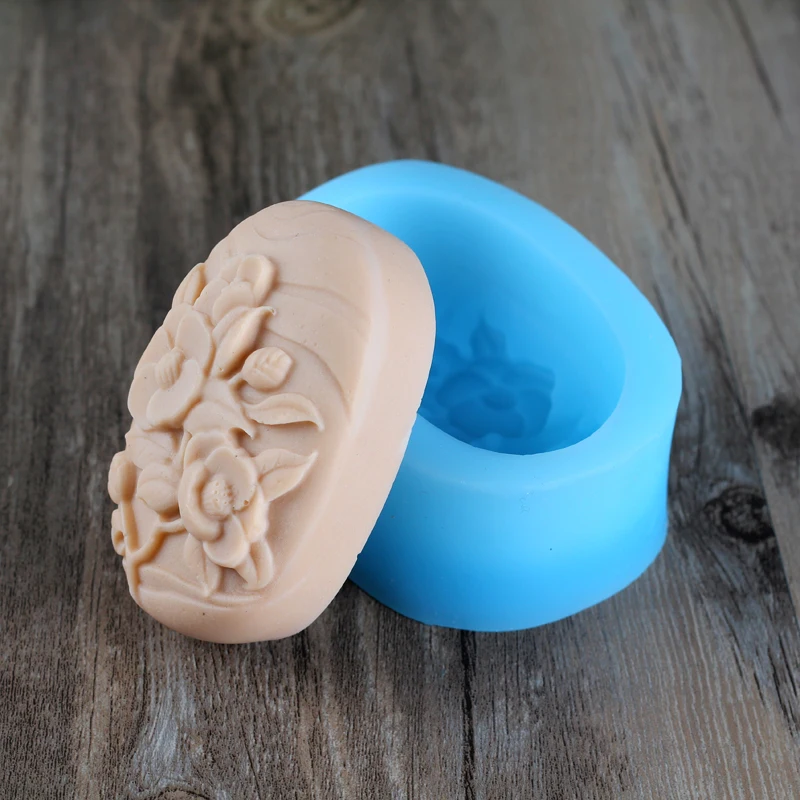 Силиконовая форма для мыла в виде цветка натуральная ручная ванны шоколадных