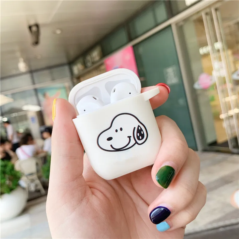 Style 2 Милый мультяшный чехол для Apple airpods Чехлы беспроводные Bluetooth кожухи головных телефонов для Airpods чехол мягкий чехол из ТПУ защитный - Цвет: Style 2
