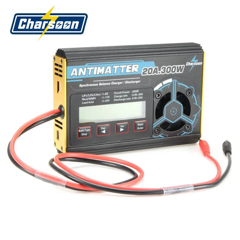 Бесплатная доставка Charsoon антиматерия 300 Вт 20A зарядное устройство Dis для LiPo NiCd PB