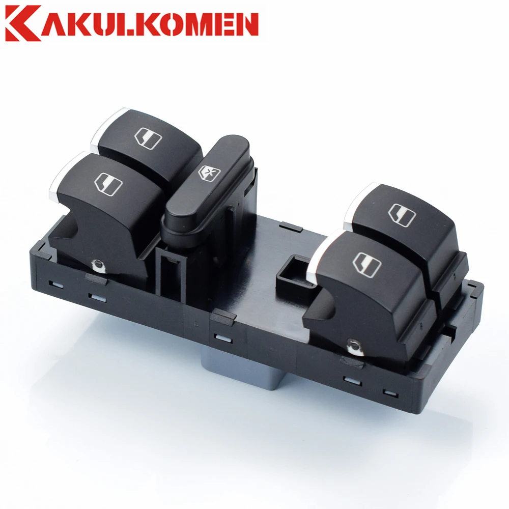 5K4959857 5ND959857 хромированная кнопка включения стеклоподъемника для VW Golf MK5 MK6 Passat B6 B7 Jetta III Amarok Touran GTI