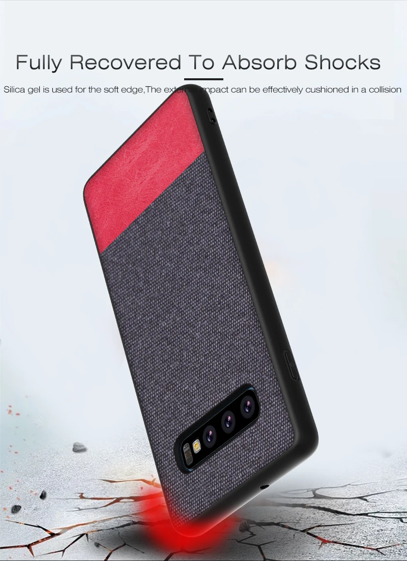 Тканевые Чехлы для samsung S10 S9 S8 Plus края из ТПУ холст задняя крышка для samsung Galaxy Note 8 9 S10e S9 S8 S7 Edge чехол
