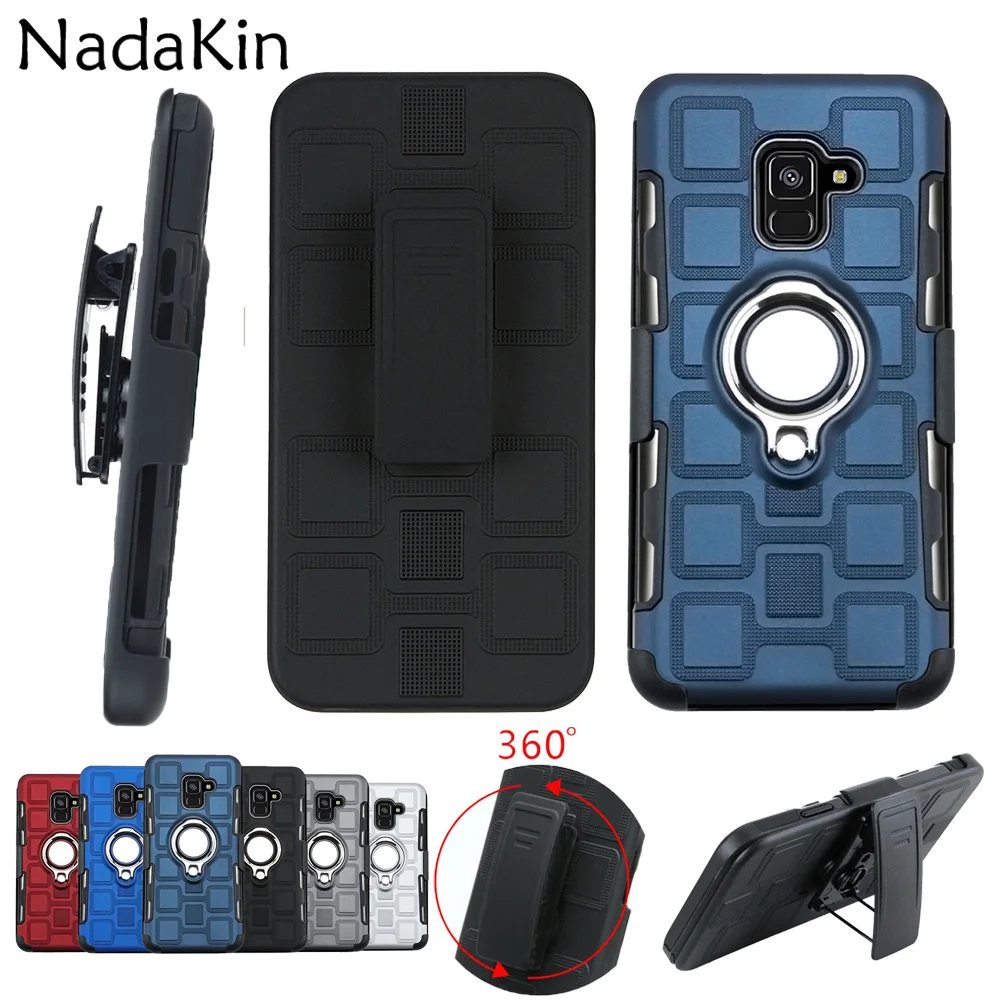 Прочный жесткий чехол для Samsung Galaxy S10e S8 S9 S10 Plus A8 A7 A9 2018 A3 A5 2017 кольцевой защитный |