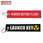 Брелок для ключей с вышивкой Remove Before Flight