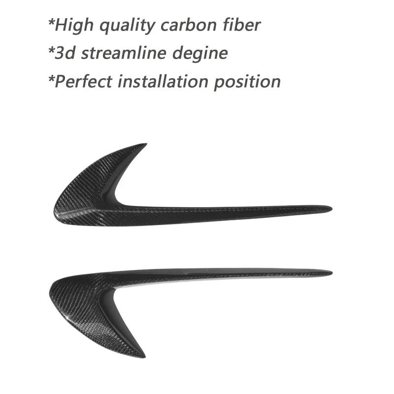 W205 карбоновое волокно для автомобиля боковое крыло вентиляционное отверстие