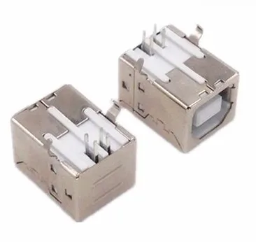 Коннектор BF90 DIP под прямым углом для печатной платы с гнездом USB 100 шт./лот