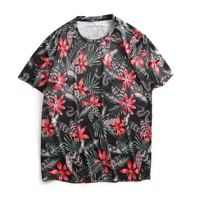 Мужская футболка с коротким рукавом GXXH модная повседневная из полиэстера